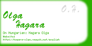 olga hagara business card